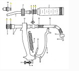 O-ring kit for 50 ml doser in Spout cleaners LS Bilodeau