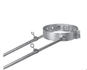 Bride de toit pour cheminee, strap toit cheminee, bride toit cheminee, cheminees s2100 LS Bilodeau