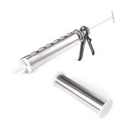 Giant cream gun applicators stainless LS Bilodeau, maple cream bite applicator, food grade silicone style gun, Giant food grade applicator, Industrial food grade dispenser tip