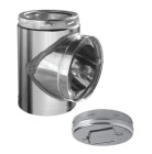 Tee insulated end chimney parts, Base chimney tee, Insulated Chimney tee ls bilodeau