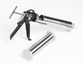 fusil à beurre d'érable applicateurs alimentaire inoxydable LS Bilodeau, fusil silicone alimentaire, gun beurre d'érable alimentaire, ls bilodeau applicateur, fusil a beurre erable