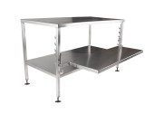 Stainless steel tables, stainless wheel table, durable table food grade, stainless food table, table ls bilodeau
