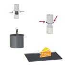 Stainless steel press parts, dutch stainless cheese press, stainless cheese parts, ls bilodeau cheese equipment,