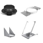 various chimney supports systems parts, various heating chimney support, holding system for chimney furnace ls bilodeau