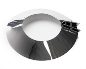 colerette de solin toit cheminée bouilleuse, colerette cheminee feu, colerette inox cheminée bouilloir, colerette inoxydable toit LS Bilodeau