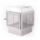 LS Bilodeau's mini BBQ outdoor fireplace in stainless steel, cubic fire place, stainless fire pit, cover ls bilodeau fire pit