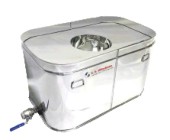 small Sap collecting tub stainless right