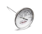 Thermometres 3po  tige 9 cadran sirop érable inox LS Bilodeau, thermometre sirop cadran, petit thermometre vis cadran, thermometre cadran inox, themometre confiserie, thermometre erable