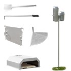 Accessories for fire pit, option firepit stainless steel, hardware fire place outdoor,  fire place accessories ls bilodeau