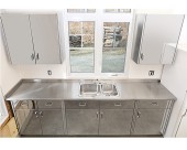 armoires comptoir inox stainless sur mesure