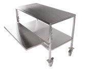 table haut droit inox 